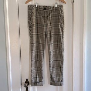 Cabi Down To Earth Plaid Hatter Cropped Cuffed Trouser Pants - Size 4 Style #573